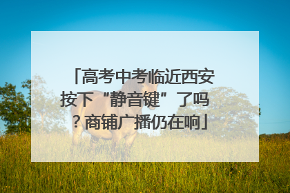高考中考临近西安按下“静音键”了吗？商铺广播仍在响