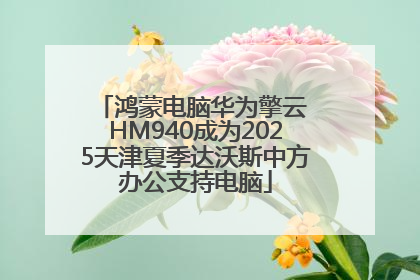 鸿蒙电脑华为擎云 HM940成为2025天津夏季达沃斯中方办公支持电脑