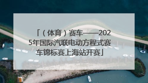 （体育）赛车——2025年国际汽联电动方程式赛车锦标赛上海站开赛