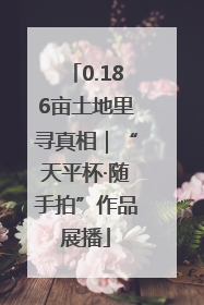 0.186亩土地里寻真相｜“天平杯·随手拍”作品展播