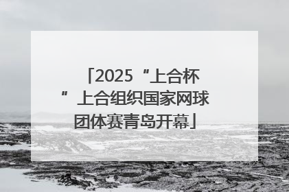 2025“上合杯”上合组织国家网球团体赛青岛开幕