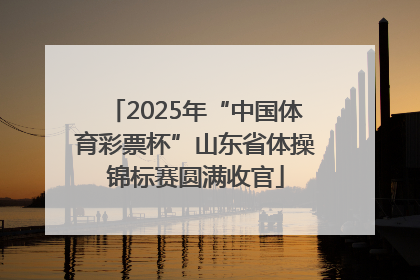 2025年“中国体育彩票杯”山东省体操锦标赛圆满收官