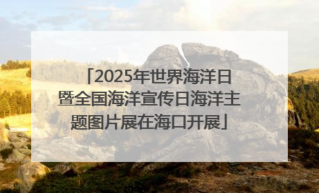 2025年世界海洋日暨全国海洋宣传日海洋主题图片展在海口开展