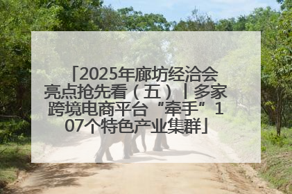 2025年廊坊经洽会亮点抢先看（五）丨多家跨境电商平台“牵手”107个特色产业集群