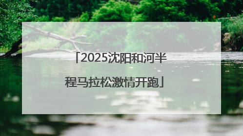 2025沈阳和河半程马拉松激情开跑