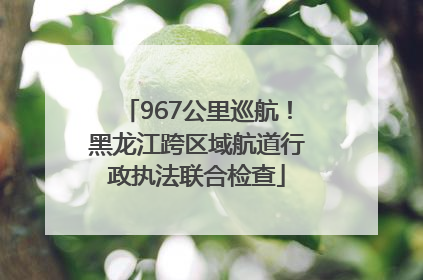 967公里巡航！黑龙江跨区域航道行政执法联合检查