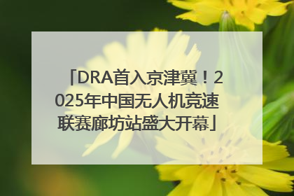 DRA首入京津冀！2025年中国无人机竞速联赛廊坊站盛大开幕